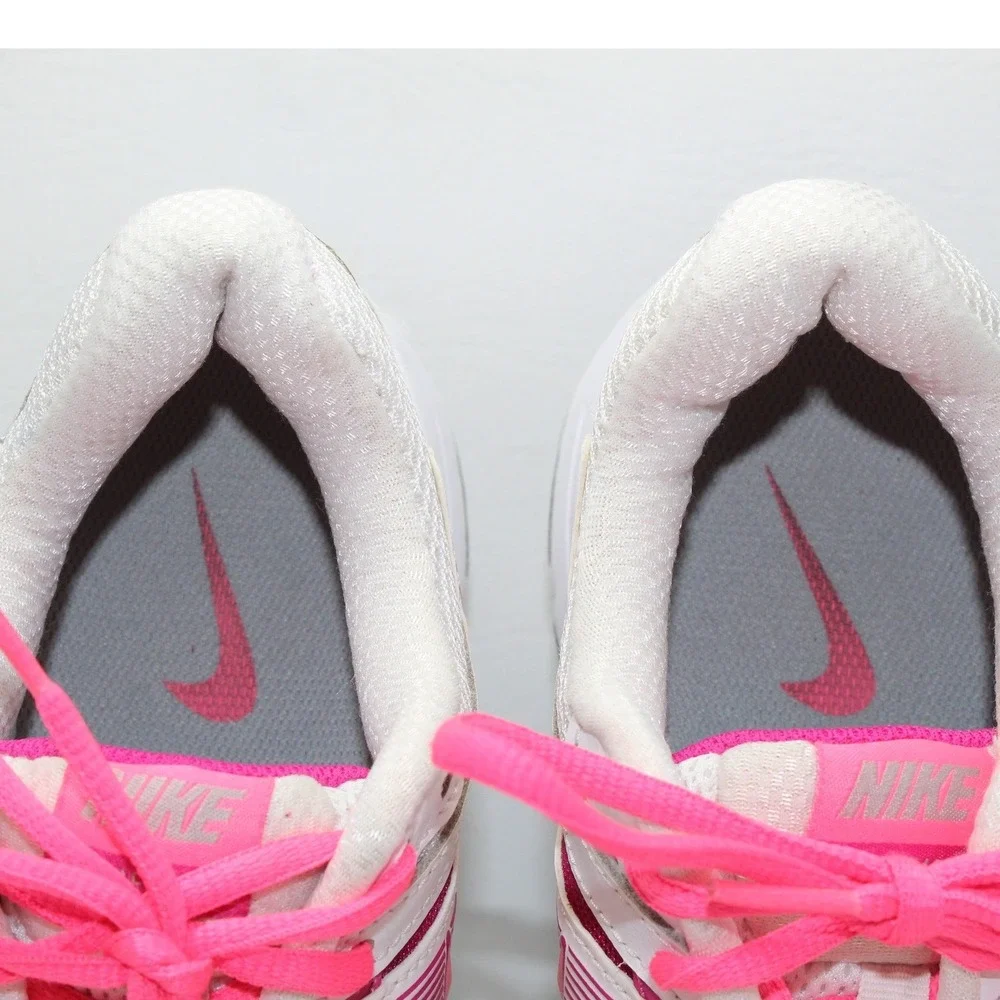 Nike Dart 10 Womens Running Shoes White Pink 580427-100‎ Size 8.5